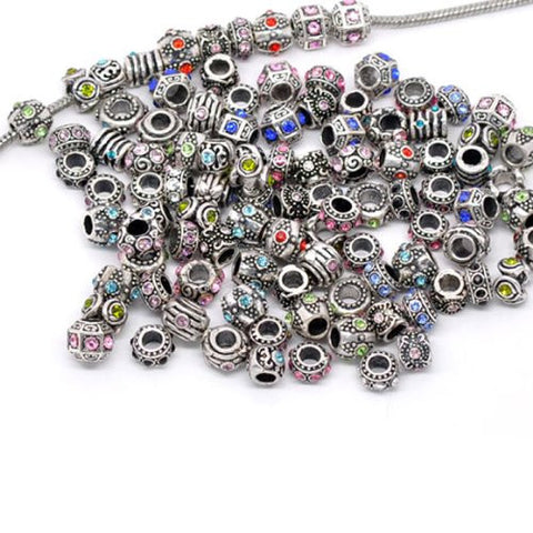 Twenty Assorted  Bead Charms for Snake Chain Bracelet - Sexy Sparkles Fashion Jewelry - 3