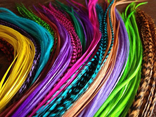 Feather Hair Extension 25 Loose Feathers for Hair Extensions