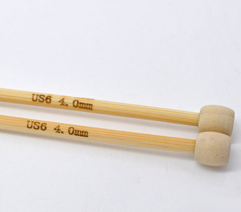 Sexy Sparkles Bamboo Knitting Needle Single Point Size 6 1 Set
