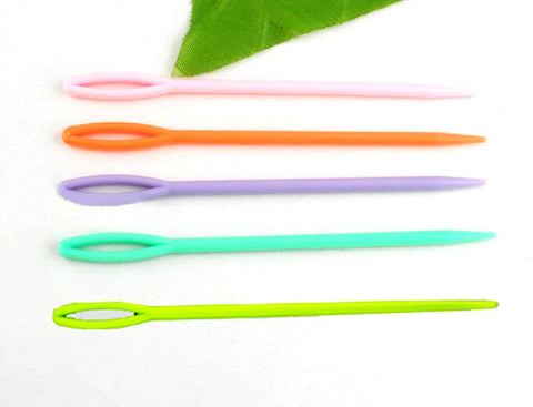 Sexy Sparkles 20 Pcs 2 3/4inch  Multicolor Plastic Sewing Needles