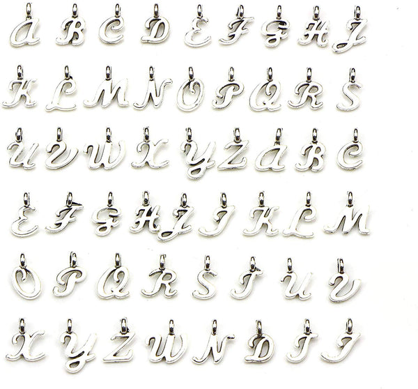 Sexy Sparkles 104pcs/4sets Alphabet Letter Charms A-Z Charms for Jewelry Pendant Making and DIY