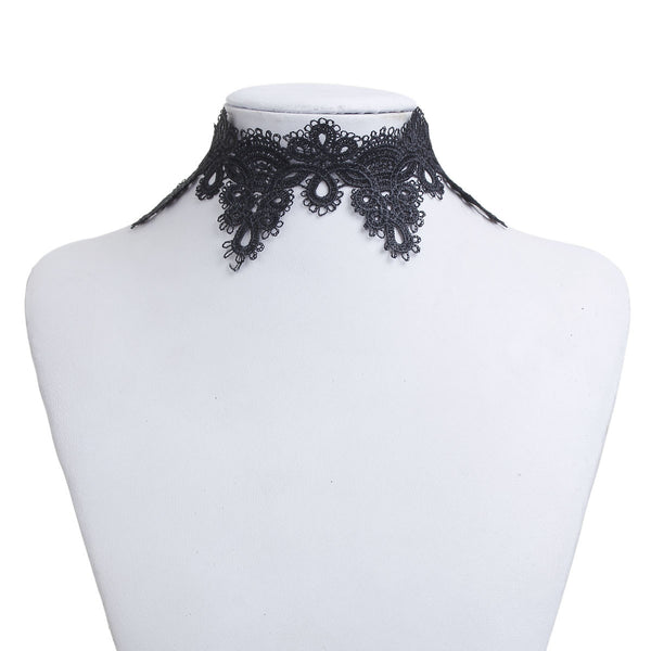 Sexy Sparkles Black Lace Choker Necklace for Women Girls - Sexy Sparkles Fashion Jewelry - 1