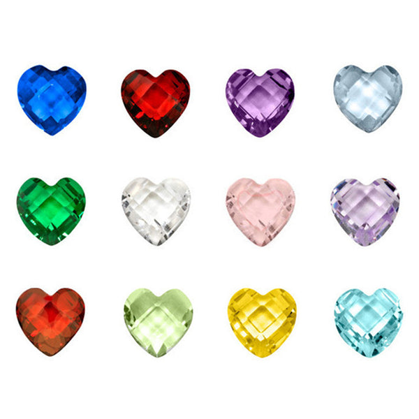 Sexy Sparkles 1 Pack of 12 inch  Assorted Glass Floating Charms Birthstone For Glass Lockets