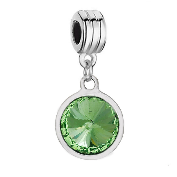 Sexy Sparkles August  Birthstone charms Dangling Spacer Beads for Bracelets or Necklace European Compatible - Sexy Sparkles Fashion Jewelry - 1