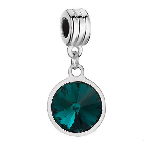 Sexy Sparkles  May Birthstone charms Dangling Spacer Beads for Bracelets or Necklace European Compatible - Sexy Sparkles Fashion Jewelry - 1