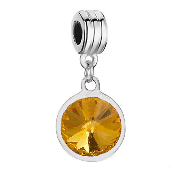 Sexy Sparkles  November Birthstone charms Dangling Spacer Beads for Bracelets or Necklace European Compatible - Sexy Sparkles Fashion Jewelry - 1