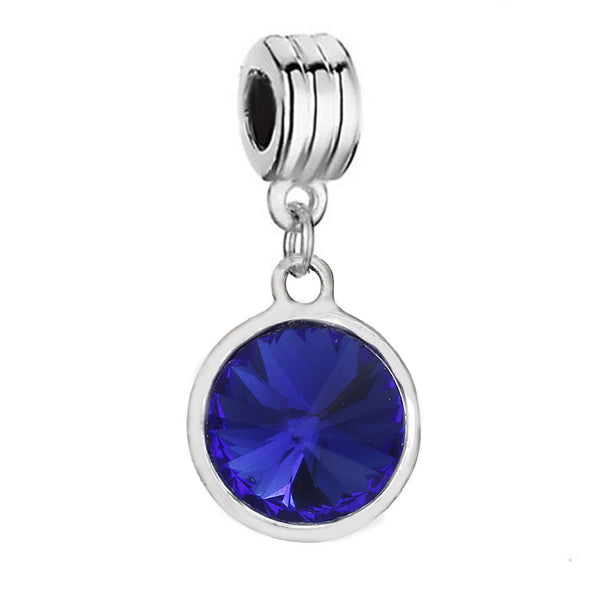 Sexy Sparkles  September Birthstone charms Dangling Spacer Beads for Bracelets or Necklace European Compatible - Sexy Sparkles Fashion Jewelry - 1