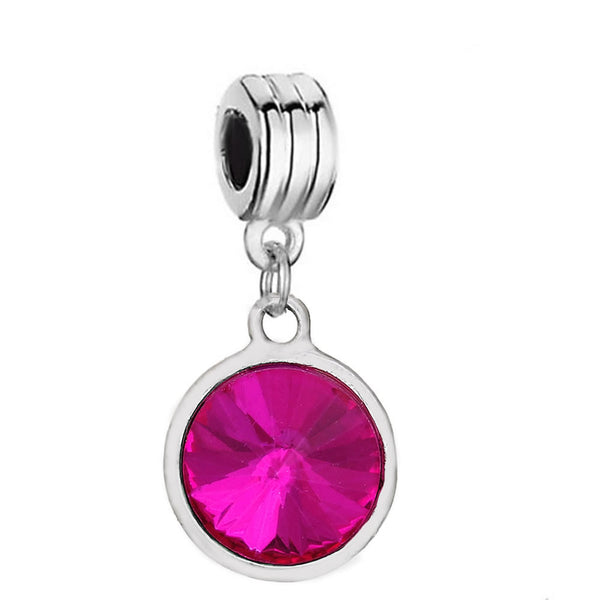 Sexy Sparkles  October Birthstone charms Dangling Spacer Beads for Bracelets or Necklace European Compatible - Sexy Sparkles Fashion Jewelry - 1
