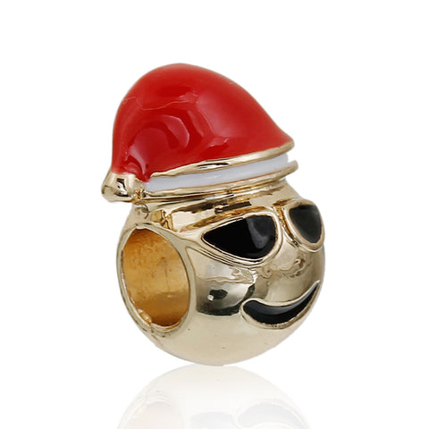 Sexy Sparkles Christmas Emoji Cool Black Sunglasses Charm European Spacer Bead for Bracelet - Sexy Sparkles Fashion Jewelry - 1