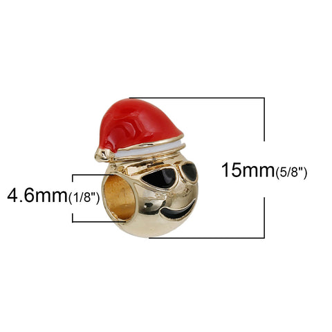 Sexy Sparkles Christmas Emoji Cool Black Sunglasses Charm European Spacer Bead for Bracelet - Sexy Sparkles Fashion Jewelry - 2