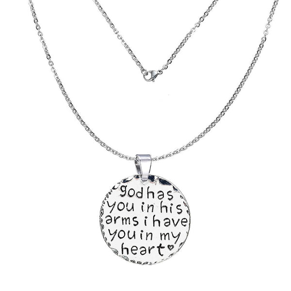 inch God has you in his arms i have you in my heartinch  Necklace & Pendant Memorial Sympathy Gift