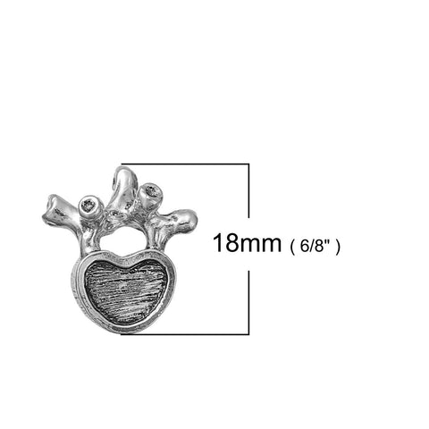 Sexy Sparkles Medical Anatomical 3D HumanLumbar Vertebrae Charm Pendant for Necklace,Bracelets or Keychains