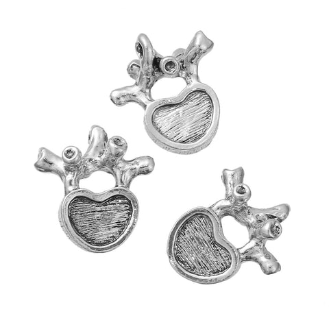 Sexy Sparkles Medical Anatomical 3D HumanLumbar Vertebrae Charm Pendant for Necklace,Bracelets or Keychains