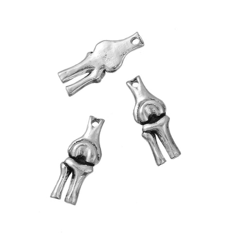 Sexy Sparkles Medical Anatomical 3D Human Knee Charm Pendant for Necklace,Bracelets or Keychains