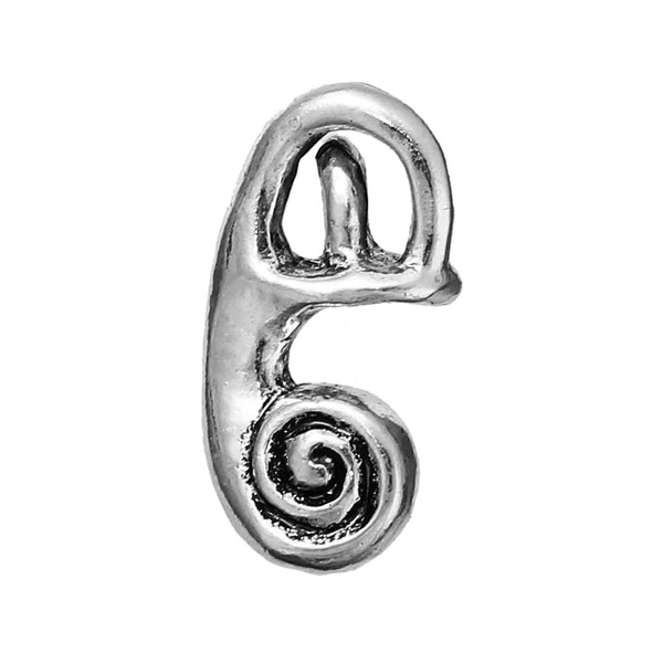 Sexy Sparkles Medical Anatomical 3D Human Cochlea Charm Pendant for Necklace,Bracelets or Keychains
