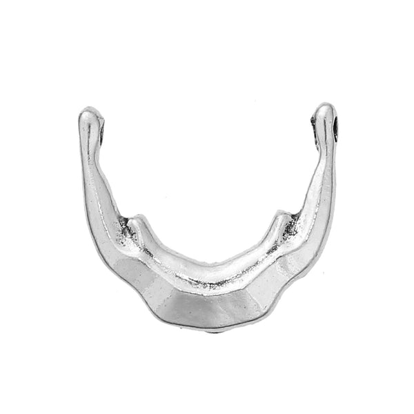Sexy Sparkles Medical Anatomical 3D Human  Hyoid Bone Charm Pendant for Necklace,Bracelets or Keychains