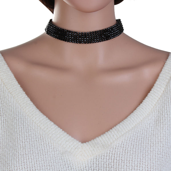 Sexy Sparkles Choker Necklaces for Women Girls Rhinestones bridal style