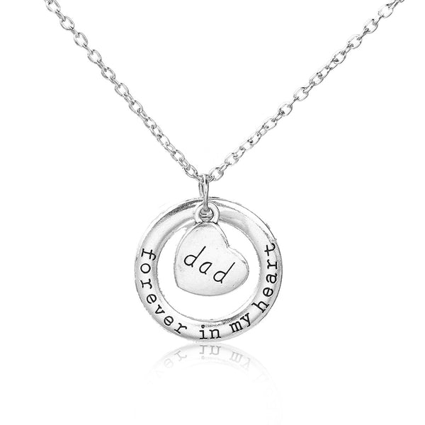 Sexy Sparkles inch  Forever In My Heart inch  and inch  Dad inch  Motherâ€™s Day Family Jewelry Necklace
