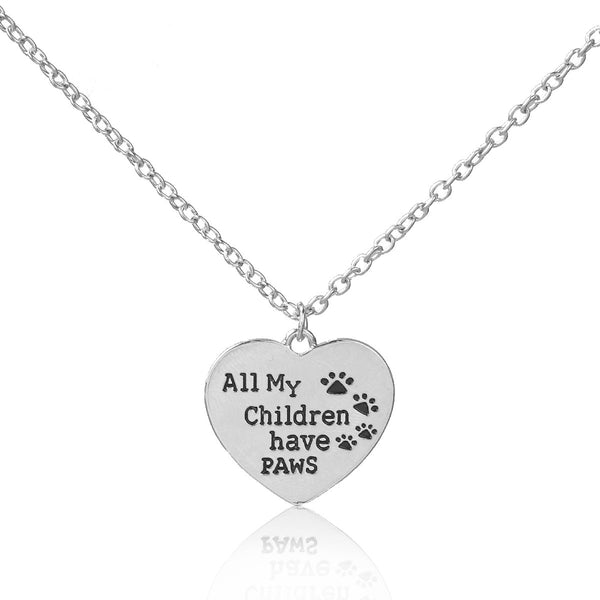 Sexy Sparkles inch  All My Children Have Paws inch  Dog Cat Pet Memorial Necklace