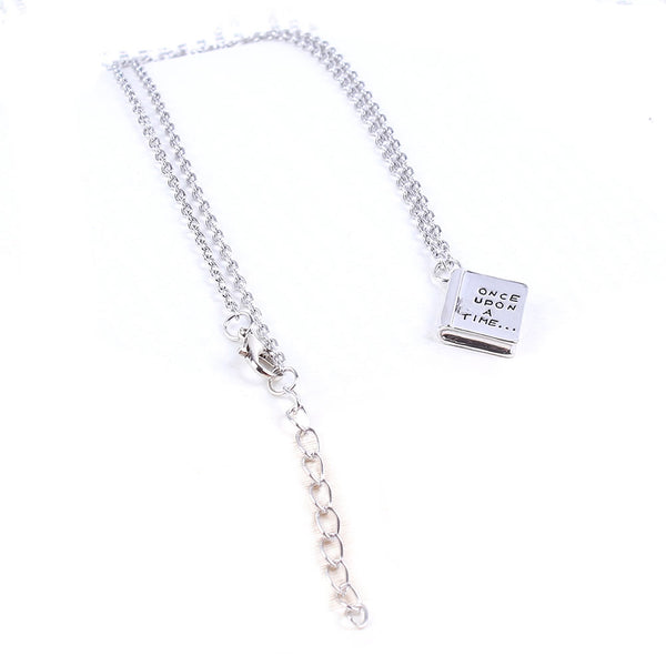 Sexy Sparkles inch Once Upon a Time inch  Fairy Tale Book Pendant and 18inch  Cable Chain Necklace