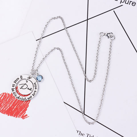 Forever In My Heart Father Day Family Jewelry Necklace