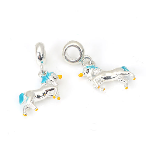 Unicorn Horse Charm Compatible with Most Major European Brand Bracelets