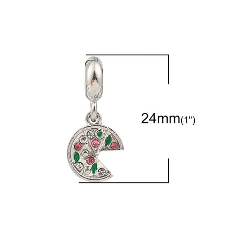 Pizza Charm Compatible with Most Major European Brand Bracelets