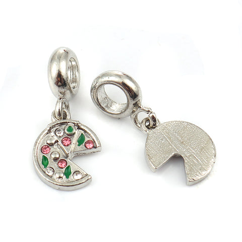 Pizza Charm Compatible with Most Major European Brand Bracelets