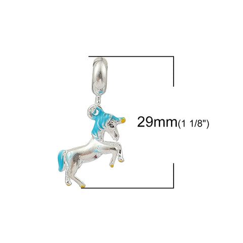 Unicorn Horse Charm Compatible with Most Major European Brand Bracelets