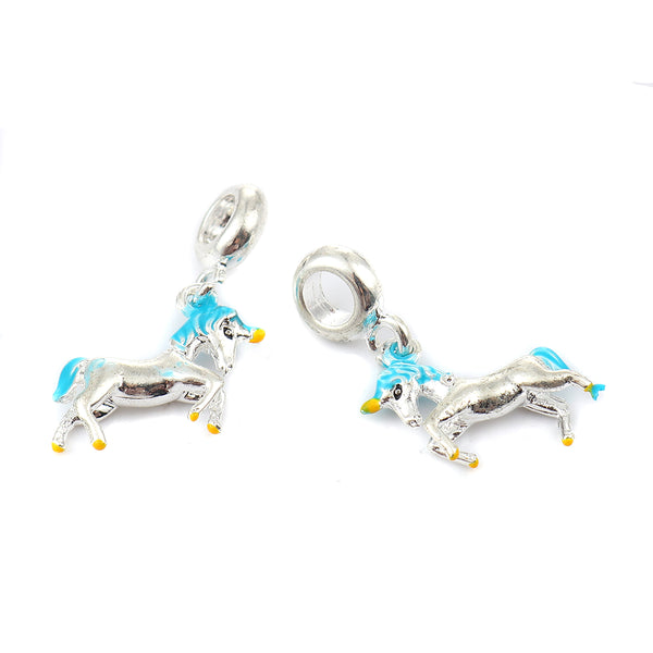 Unicorn Horse Charm Compatible with Most Major European Brand Bracelets