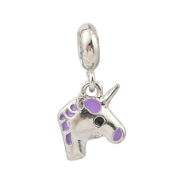 Unicorn Horse Charm Compatible with Most Major European Brand Bracelets