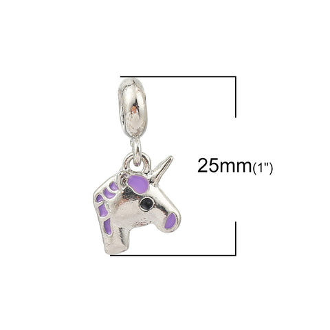 Unicorn Horse Charm Compatible with Most Major European Brand Bracelets