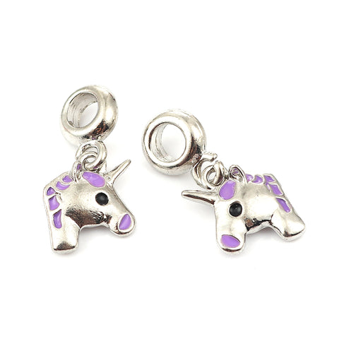 Unicorn Horse Charm Compatible with Most Major European Brand Bracelets