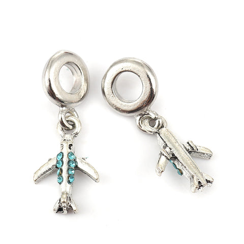 Plane/Airplane Travel Flight Charm Compatible with Most Major European Brand Bracelets