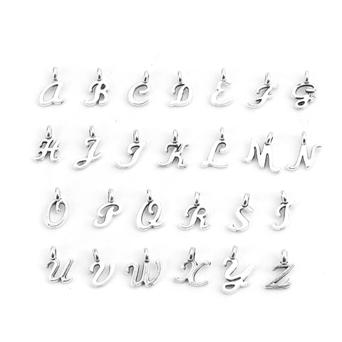 Sexy Sparkles 104pcs/4sets Alphabet Letter Charms A-Z Charms for Jewelry Pendant Making and DIY