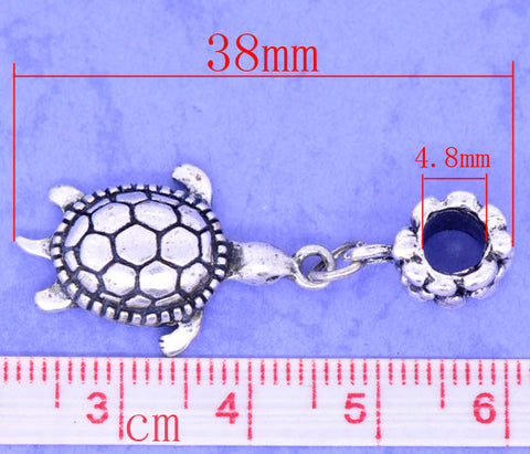 Tortoise/Turtle Dangle Charm European Bead Compatible for Most European Snake Chain Bracelet - Sexy Sparkles Fashion Jewelry - 2