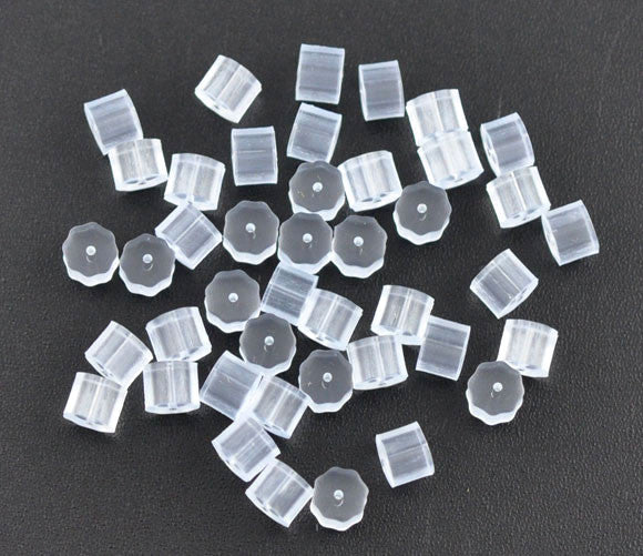1000 Pcs Clear Earring Backs Safety Backs for Fish Hook Earrings - Sexy Sparkles Fashion Jewelry - 1