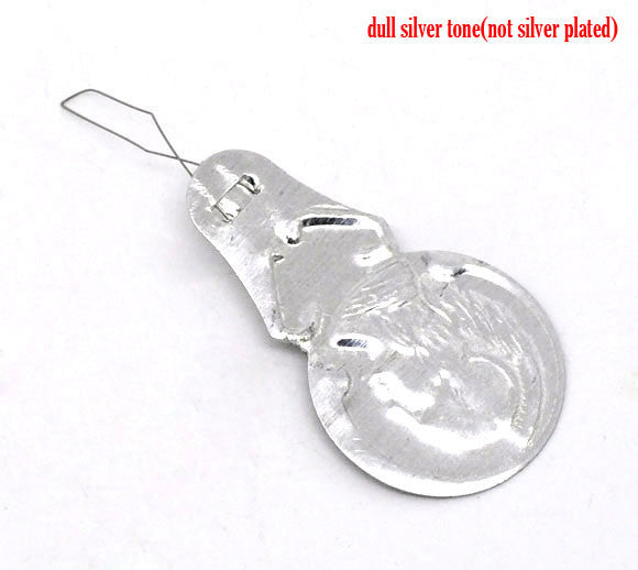 25 Pcs Silver Tone Bow Wire Needle Threaders 41mm - Sexy Sparkles Fashion Jewelry - 1