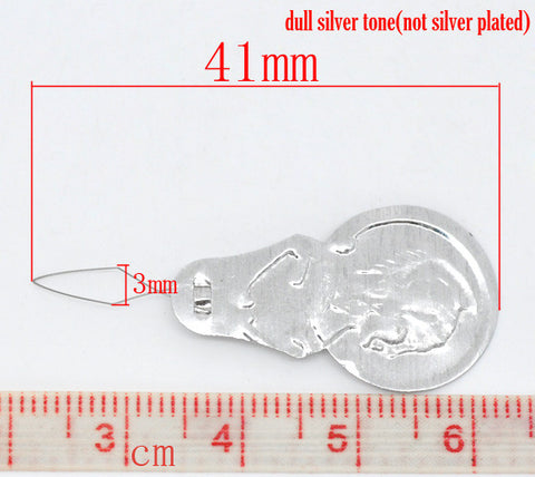 25 Pcs Silver Tone Bow Wire Needle Threaders 41mm - Sexy Sparkles Fashion Jewelry - 2