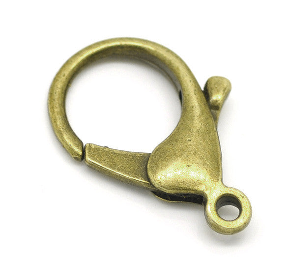 5 Pcs Antique Bronze Lobster Clasp for Jewelry 35mm - Sexy Sparkles Fashion Jewelry - 1