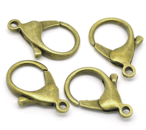 5 Pcs Antique Bronze Lobster Clasp for Jewelry 35mm - Sexy Sparkles Fashion Jewelry - 3