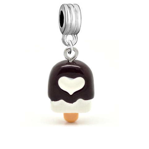 Ice Cream Bead Compatible for Most European Snake Chain Bracelet (Vanilla)