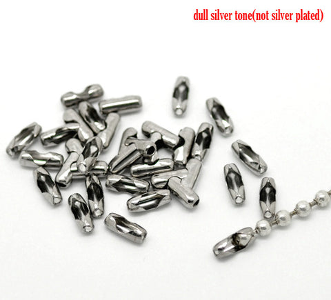 300 Pcs Stainless Steel Connector Clasps 9x3mm Fit 2.4mm - Sexy Sparkles Fashion Jewelry - 3