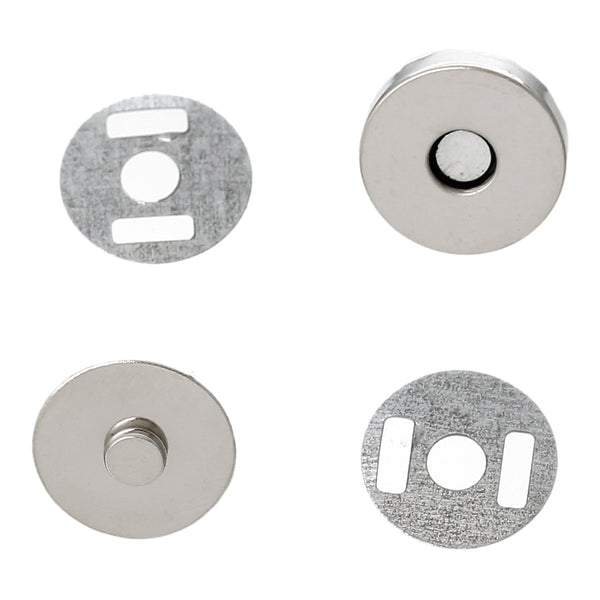 Sexy Sparkles Magnetic Hematite Magnetic Snap Clasps For Purse Handbag 20 Sets - Sexy Sparkles Fashion Jewelry - 1