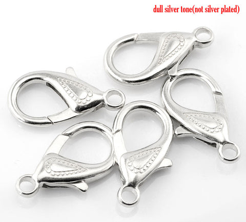 5 Pcs Lobster Clasp for Jewelry Making Silver Tone 30mm X16mm - Sexy Sparkles Fashion Jewelry - 3