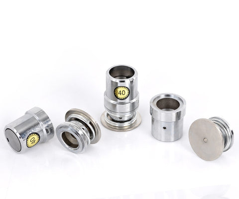 Set Silver Tone Covered Button Assembly Tool 4.1cm X 4cm-4.7cm X 2.7cm - Sexy Sparkles Fashion Jewelry - 3