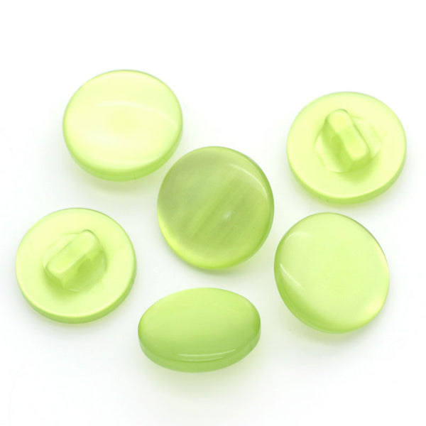 Sexy Sparkles 6Pcs Green Resin Sewing Shank Buttons 12mm
