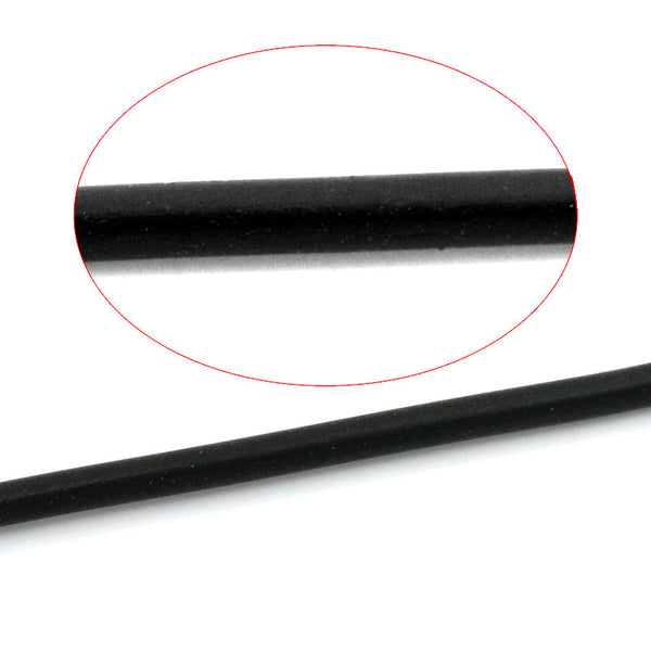 Sexy Sparkles Rubber Black Jewelry Cord 10m Dia. 1.5mm