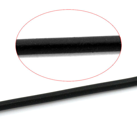 Sexy Sparkles Rubber Black Jewelry Cord 10m Dia. 1.5mm