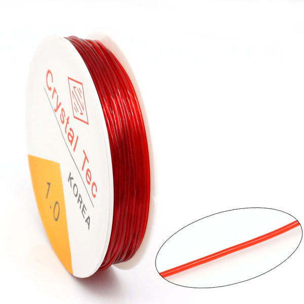 Sexy Sparkles 1roll 1m Nylon Elastic Cord Red 1mm